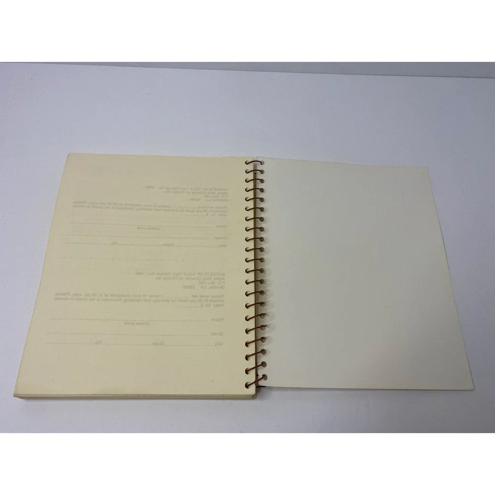Nuggets Of Gold From‎ Omega Nu Oroville California 1985 Spiral Cook Book Recipes